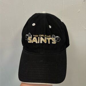 Y2k Black and gold New Orleans Saints Hat
